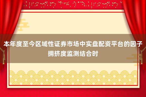 本年度至今区域性证券市场中实盘配资平台的因子拥挤度监测结合时
